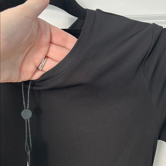 NWT Rag & Bone Holly Drape Mini Dress Black | Rag & Bone Black Dress | LBD - Picture 7 of 15